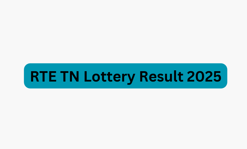 RTE TN Lottery Result 2025 Snapshot