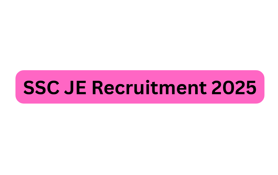 SSC JE Recruitment Snapshot